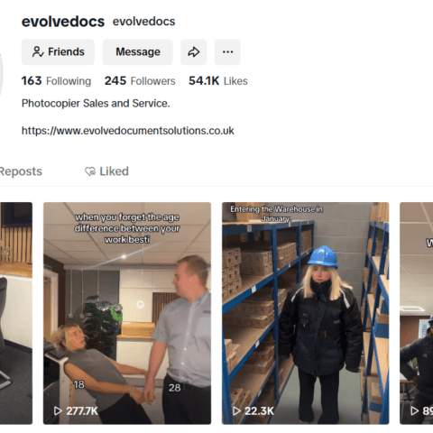 Evolve new TikTok Channel